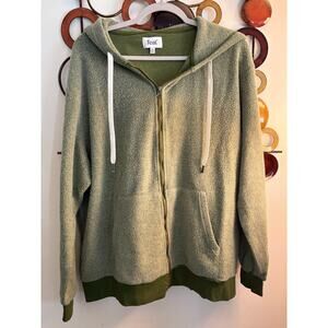 Feat unisex size xl green iguana blanket hoodie